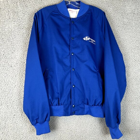 VTG 80s 90s MA Klein Company Work Bomber Jacket Size M Double Sided Universal - Picture 2 of 5